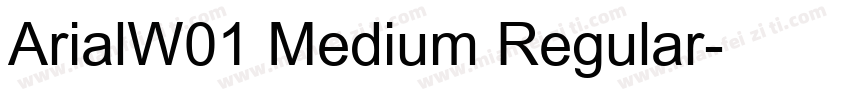 ArialW01 Medium Regular字体转换